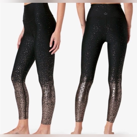 Beyond Yoga Alloy Ombre Sport Flex High Waist Midi Legging Size Small